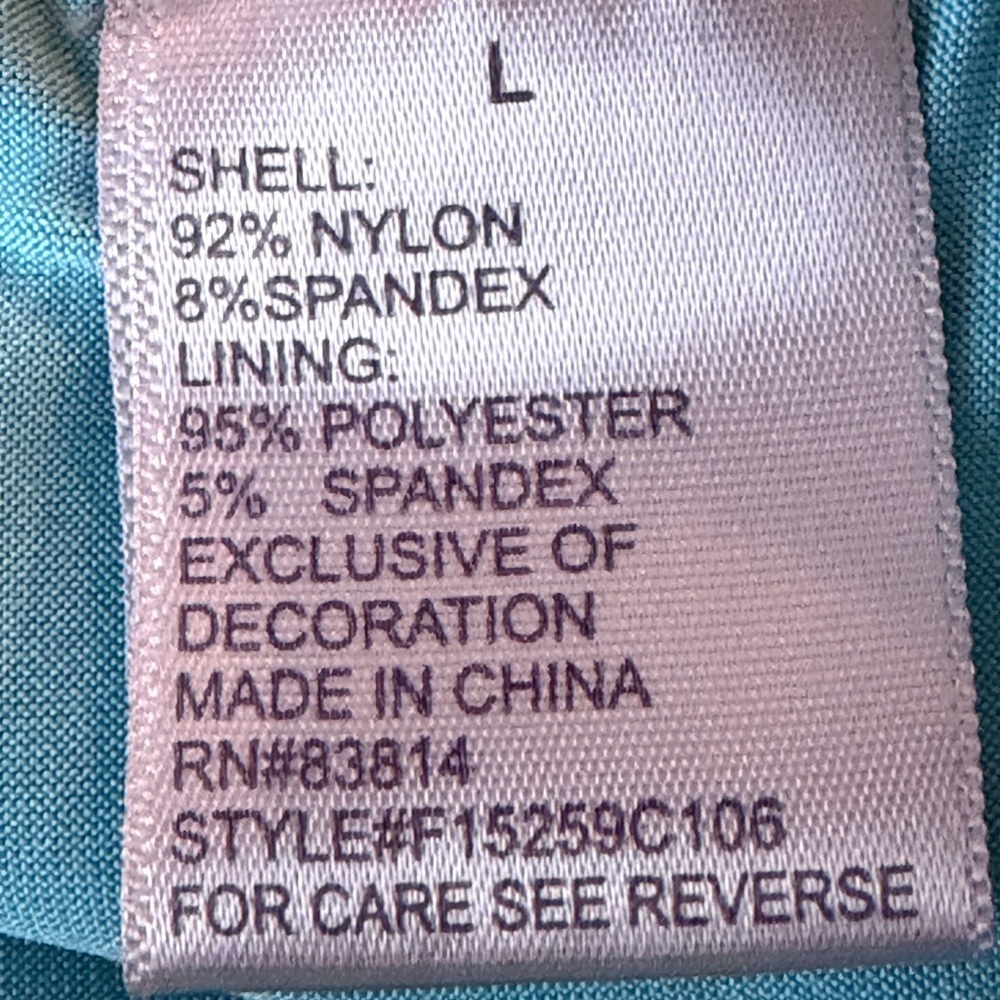 Te Verde Black Skort with Blue Accents size large - Picture 8 of 9